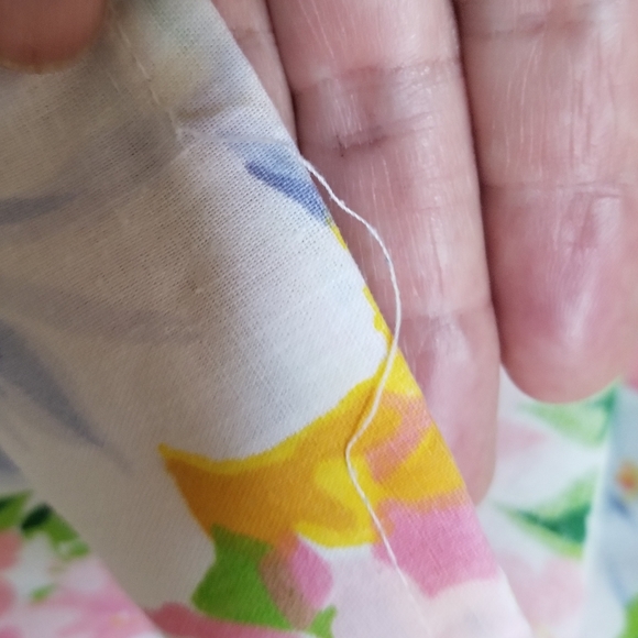 Vintage 1978 JP Stevens Muslin Full Flat & Fitted Sheets Floral READ - Picture 6 of 7